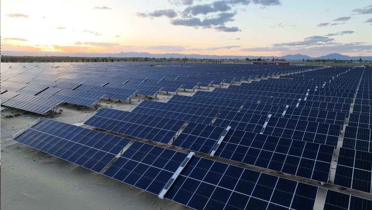 Ground-mount solar plant in Bayannaoer, Inner Mongolia